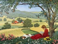 Пазл Под яблоней