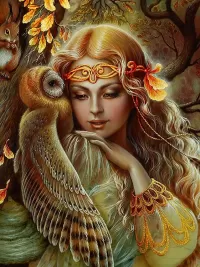 Пазл Подружка осень