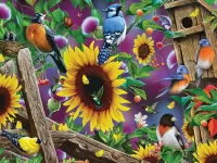 Пазл Подсолнух