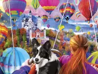 Пазл Полет на воздушном шаре