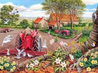 Пазл Полевые работы