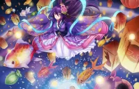 Пазл Полёт с рыбками