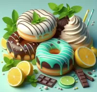 Пазл Пончики