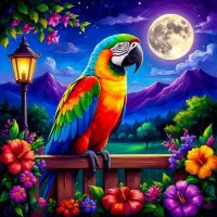 Пазл Попугай