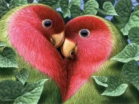 Пазл Попугайчики
