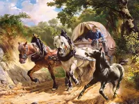 Пазл Повозка 