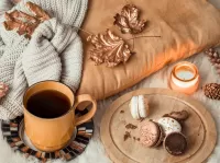 Пазл Позолоченные листья