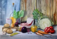 Пазл Продукты для борща