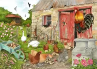 Пазл Птичий двор