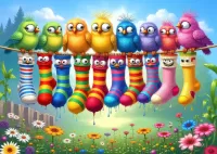 Пазл Птички