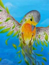 Пазл Птица - весна