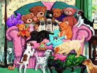 Пазл Пушистые друзья