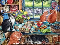 Пазл Пушистые помощники