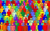 Пазл Пёстрая толпа
