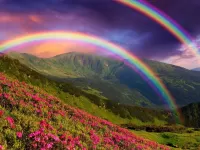 Пазл Радуги в горах