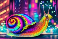 Пазл Радужная улитка
