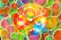 Пазл Радужные часы