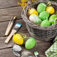 Пазл Раскрашиваем яйца