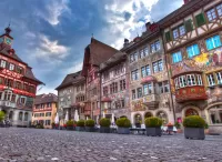 Пазл Расписные дома