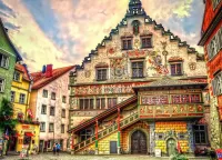 Пазл Расписной дом