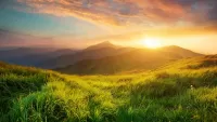 Пазл Рассвет в горах