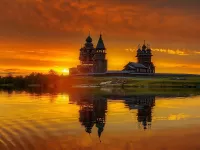Пазл Рассвет в Кижах