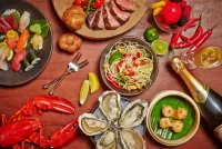 Пазл Разные блюда 