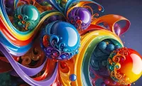 Пазл Разноцветная абстракция 