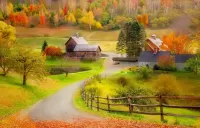 Пазл Разноцветная осень