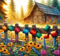 Пазл Разноцветные кружки
