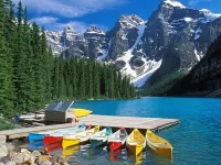 Пазл Разноцветные лодки