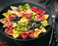 Пазл Разноцветные макароны 