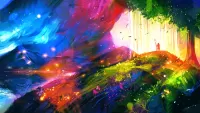 Пазл Разноцветный пейзаж