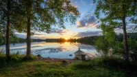 Пазл Река в Финляндии