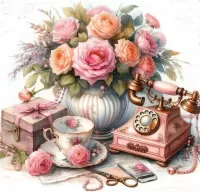 Пазл Ретро телефон