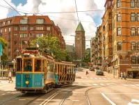 Пазл Ретро трамвай