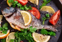 Пазл Рыба и лимон