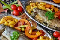 Пазл Рыба с картошкой