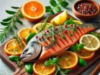 Пазл Рыба в апельсинах