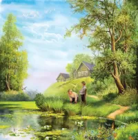 Пазл Рыбаки