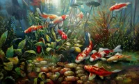 Пазл Рыбки в аквариуме