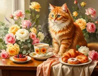 Пазл Рыжий кот