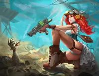 Пазл Робот и девушка