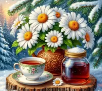 Пазл Ромашковый чай