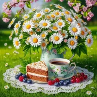 Пазл Ромашковый десерт
