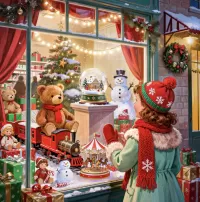 Пазл Рождественская витрина