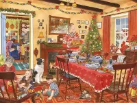 Пазл Рождественский стол