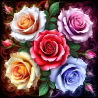 Пазл Розы