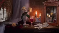 Пазл Розы и свечи