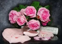 Пазл Розы и ноты